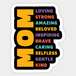 Mom description - Mother's Day Funny Gift Sticker